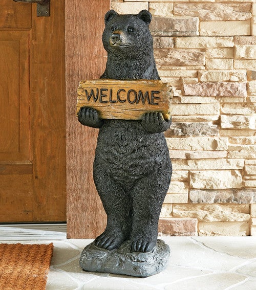 Welcome Home Bear Sculpture