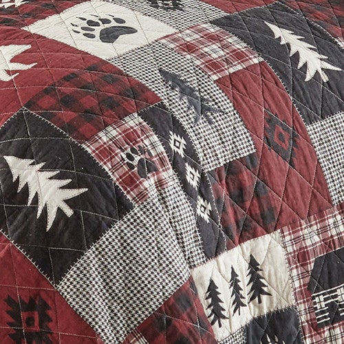 Bear Lodge Collage Throw