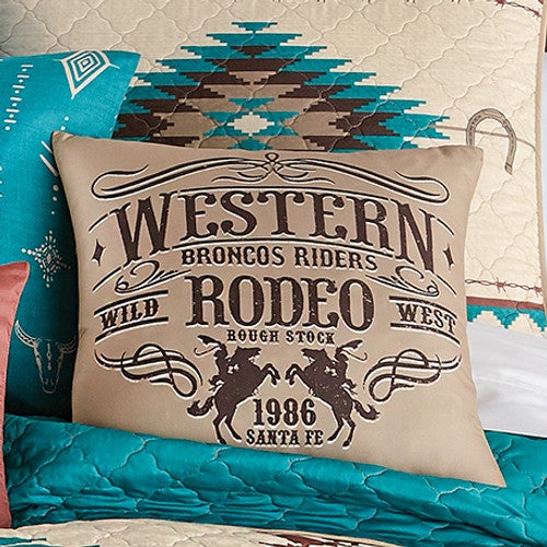 Western Rodeo Accent Pillow
