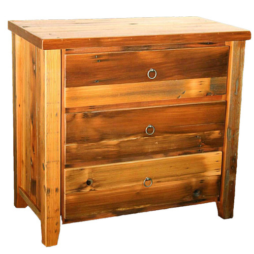 Barnwood Straight Leg 3 Drawer Chest