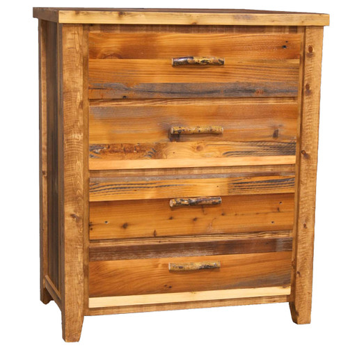 Barnwood Straight Leg 4 Drawer Chest