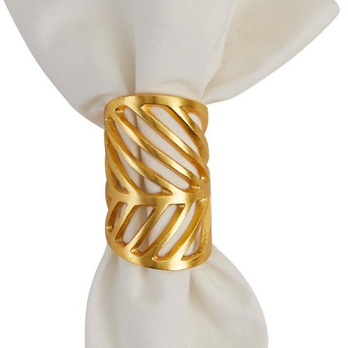 Dainty Leaf Napkin Rings - Set of 4