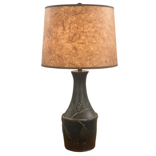 Pinecone Fusion Table Lamp - Tan Shade