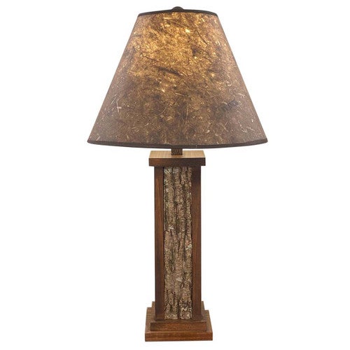 Rustic Bark Table Lamp