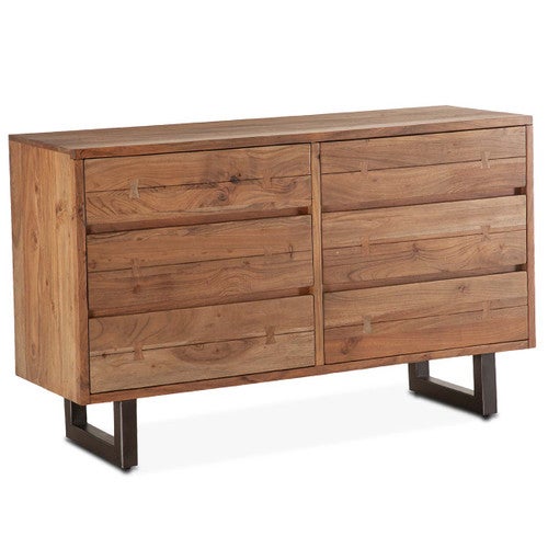 Andes Acacia 6 Drawer Dresser