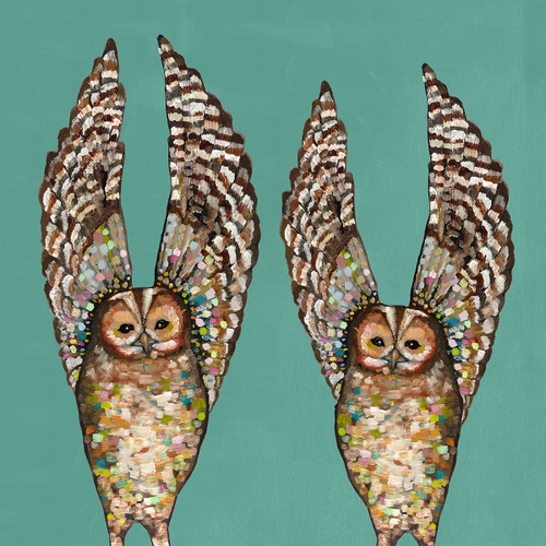 Barred Owl Brothers Canvas Art