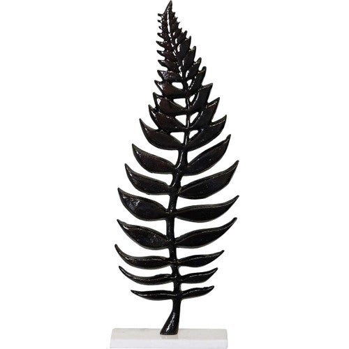 Fern Leaf Desktop Decor - Dark Bronze