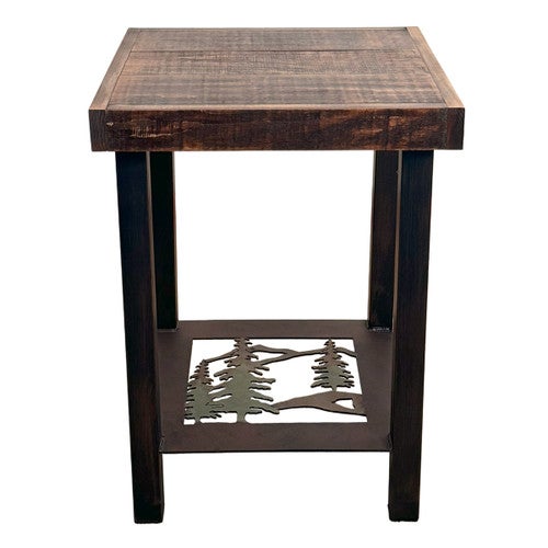 Mountain Forest Square End Table