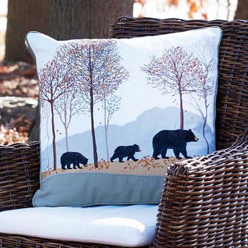 Woodland Adventure Bear Pillow