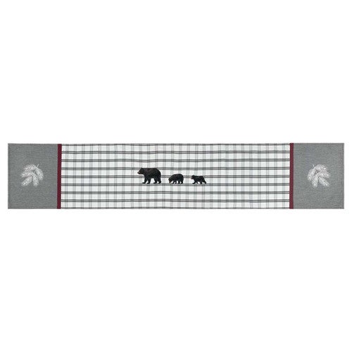 Forest Bear Retreat Table Runner