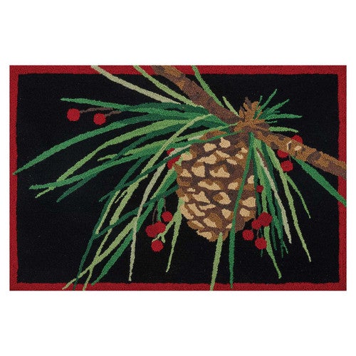 Festive Pine Hooked Rug - OUT OF STOCK UNTIL 05/01/2025