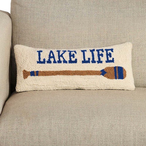 Lake Living Hooked Pillow - OUT OF STOCK UNTIL 12/11/2025