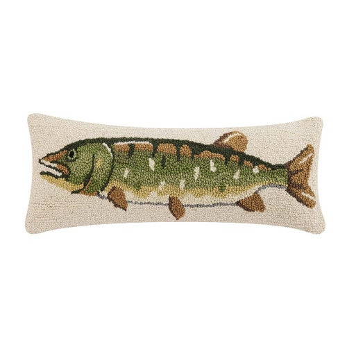 Wilderness Fish Hooked Pillow
