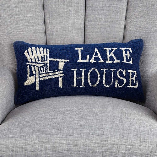 Comfort Lake Hooked Pillow