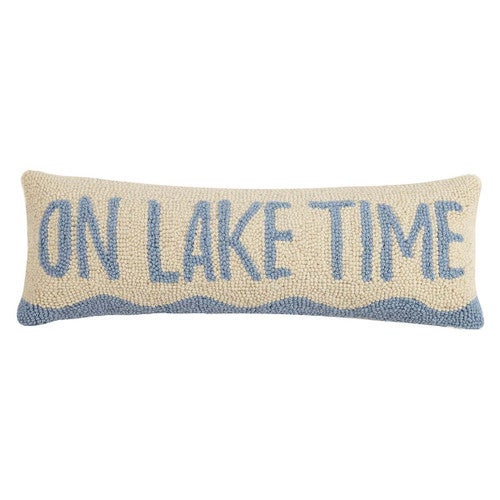 Lake Retreat Hooked Pillow