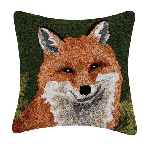 Wilderness Fox Hooked Pillow - OUT OF STOCK UNTIL 03/12/2026