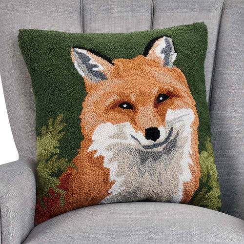 Wilderness Fox Hooked Pillow - OUT OF STOCK UNTIL 03/12/2026