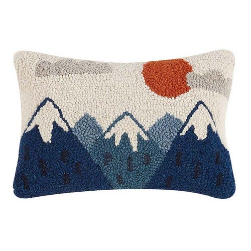 Mountain Bliss Hooked Pillow