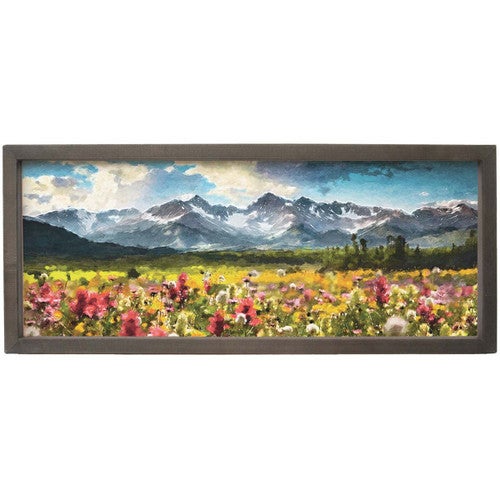 Mountain Peaks Watercolor Wall Art