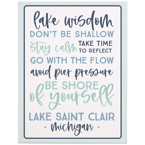Don't Be Shallow Lake Wall Art