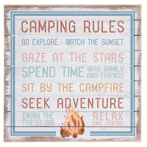 Outdoor Adventure Rules Wall Art