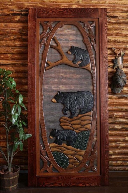 Woodland Spring Screen Door - Bear Family