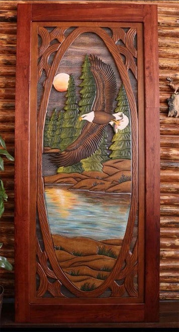 Woodland Spring Screen Door - Flying Eagle