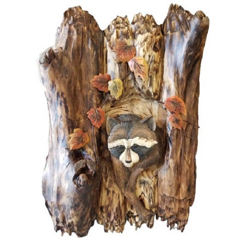 Tree Dwelling Raccoon Wall Art
