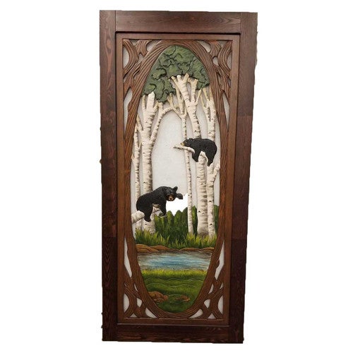 Woodland Spring Screen Door - Birch Bears - OUT OF STOCK UNTIL 11/13/2025
