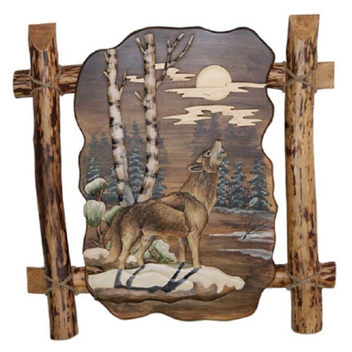 Howling Wolf Forest Wall Art
