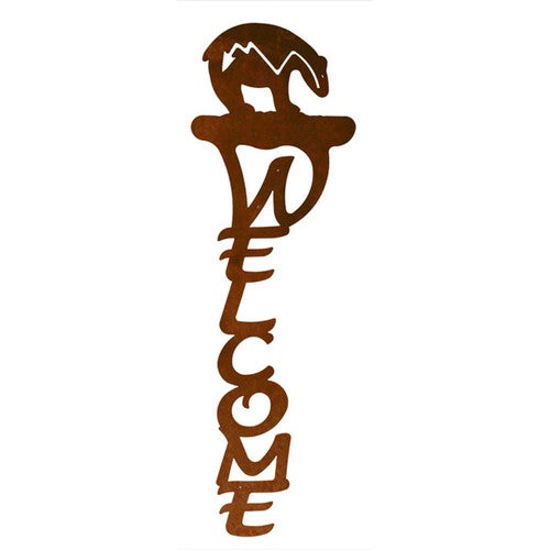 Ancient Bear Welcome Sign