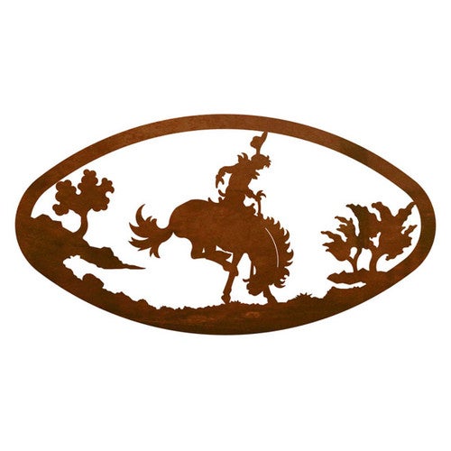 Bucking Bronco Metal Wall Art
