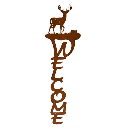 Solo Deer Welcome Sign