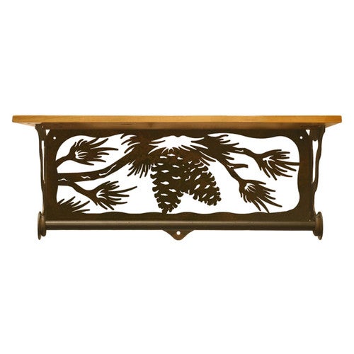 Pinecone Bough Bath Shelf