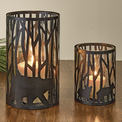 Woodland Bear Candle Holders