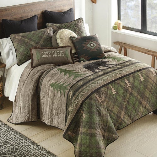 Timberline Bear Quilt Bedding Collection