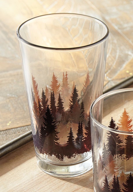 Misty Forest Pint Glasses - Set of 4