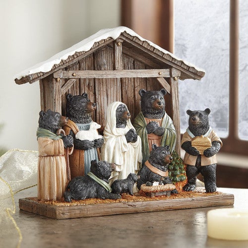 Bear & Blessed Nativity Set
