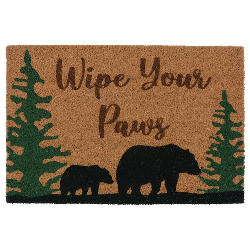 Bear & Cub Coir Doormat