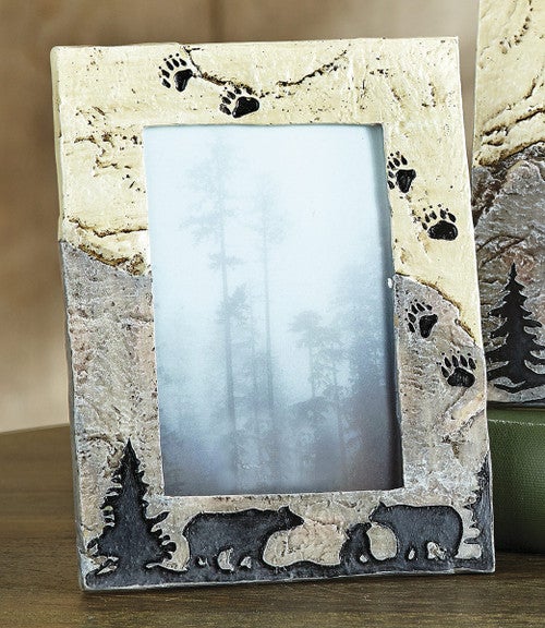 Bear Tracks Stone Photo Frame - SALE