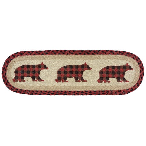Wandering Bear Plaid Stair Tread - CLEARANCE