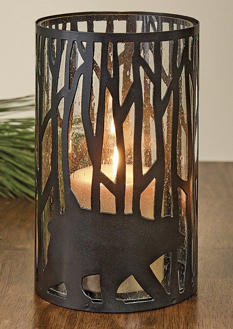 Woodland Bear Pillar Candle Holder