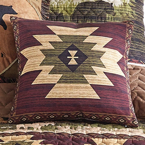 Mountain Meadow Geometric Accent Pillow