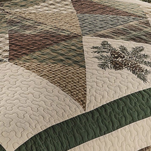 Pinecone Patchwork Throw