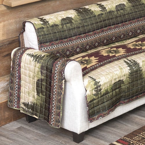 Mountain Meadow Moose & Bear Loveseat Cover