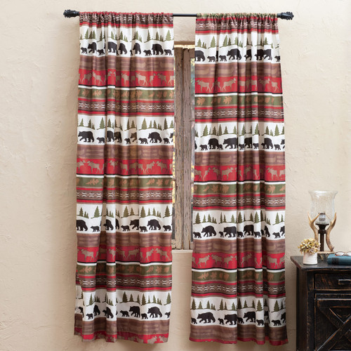 Bear & Moose Cabin Drapes