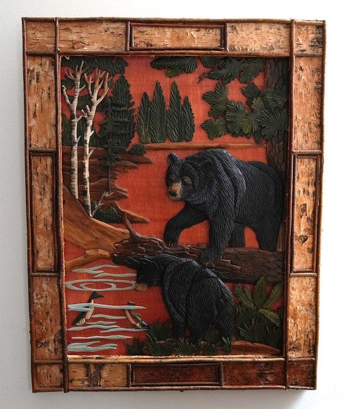 Fishing Bear Wall Art