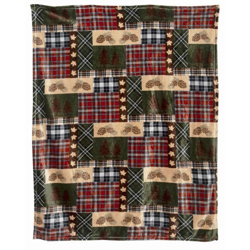 Pinecone Woodland Blanket