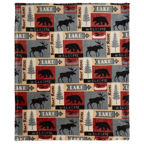 Boat Rides Welcome Travel Throw