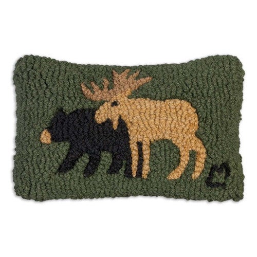 Woodland Friends Hooked Pillow